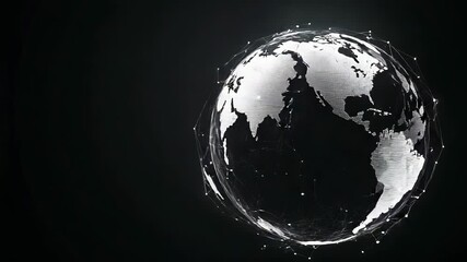 Global network connecting countries, people displaying data transfer - Powered by Adobe