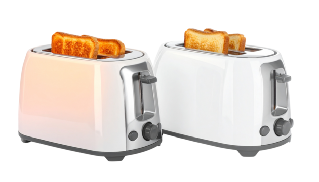 Unti Smart LED Bread Toaster Collection isolated on transparent background