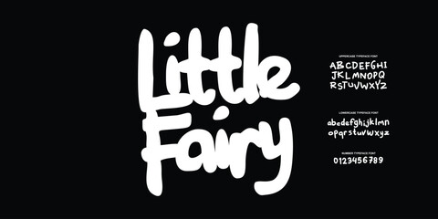 Elegant Font. Groovy Font. Graffiti Font. Creative Hand Drawn Uppercase and Number. Street Art Classic Lettering Fashion Designs Typography modern serif  decorative vintage concept vector illustration