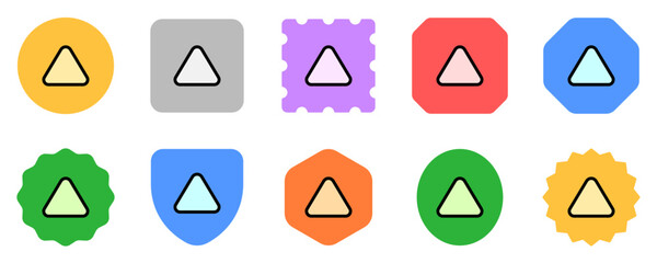 Editable vector up triangle arrow icon. Black, transparent white background. Part of a big icon set family. Perfect for web and app interfaces, presentations, infographics, etc