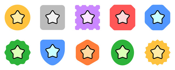 Editable vector star favorite bookmark icon. Part of a big icon set family. Perfect for web and app interfaces, presentations, infographics, etc