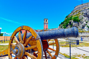 Alte Festung (Palai&oacute; Fro&uacute;rio) in Korfu-Stadt, Griechenland
