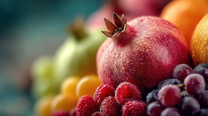 Exotic fruit medley: A vibrant and refreshing composition of nature's bounty