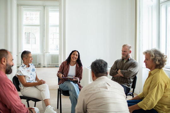 Group therapy session