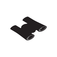 binoculars logo icon illustration flat