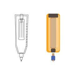Ointment Tube (2 Variation Outline) Unique Vector – Medical Cream Packaging Icons, Topical Treatment, and Skincare Tube Set
