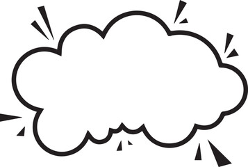 Bold comic speech bubble with dynamic impact ready for your awesome text or creative message now