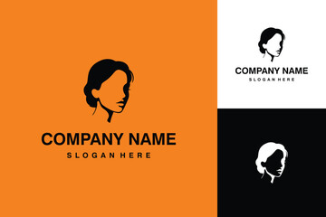 Elegant Woman Silhouette Logo Design for Beauty and Fashion Brands.