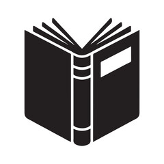 Closed Book Simple Solid Black Icon