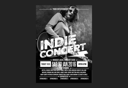 Indie Concert Poster Flyer