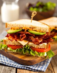 Gourmet Bacon Avocado Sandwich