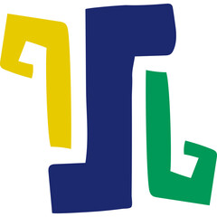 Abstract Brutalist Shape