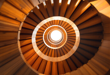 Spiral Staircase Looking Up.