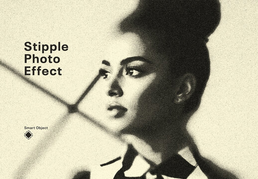 Stipple Photo Effect Template