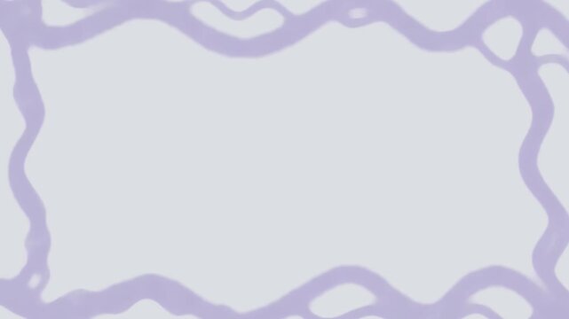 Wide landscape format video blank frame video with animated curved lines borders