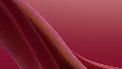 Abstract flowing red fabric against a gradient background