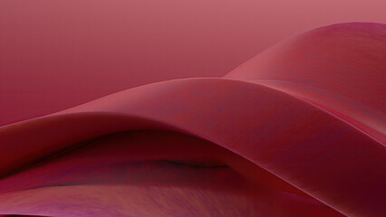 Abstract flowing red shapes create a dynamic and visually appealing composition.