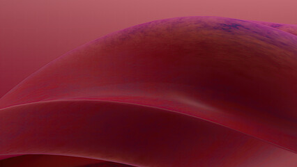 Abstract red and purple flowing shapes