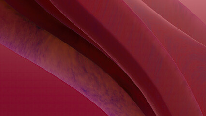 Abstract Red Wave Forms