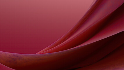 Abstract flowing red fabric with a gradient background.