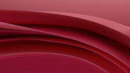Abstract flowing lines in shades of red