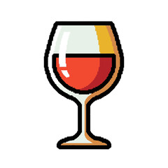 Elegant wine glass filled with red wine, perfect for celebrations and enjoyment.