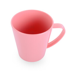 empty mug isolated on white background.