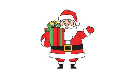 Festive Christmas Tree Illustration with Star and Ornaments