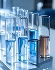 Test tubes filled with liquids