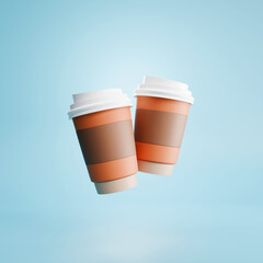 Blank take away coffee cup