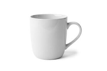 White Ceramic Mug on White Background