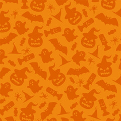 Halloween vector seamless pattern