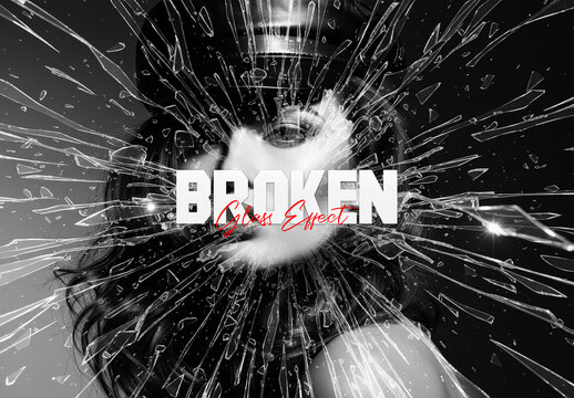 Broken Glass Photo Effect