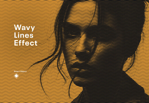 Wavy Lines Photo Effect