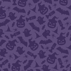 Halloween seamless pattern vector