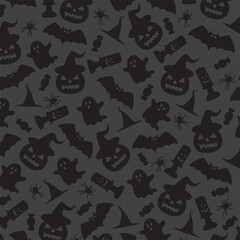 Halloween seamless pattern vector
