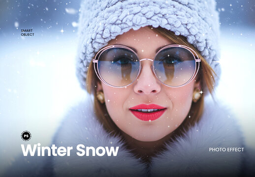 Winter Snow Photo Effect