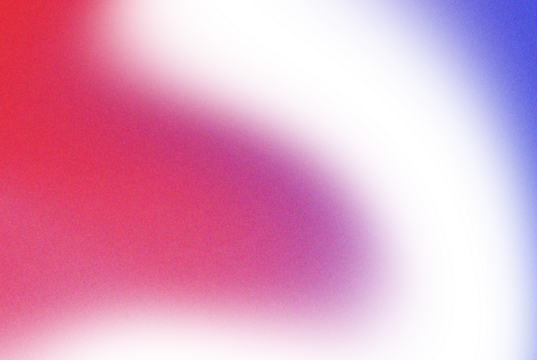 Vibrant abstract gradient blend of red pink and blue with textured overlay isolated on transparent background