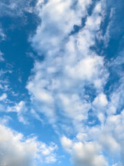 Blue Sky with White Clouds