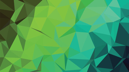 Abstract low poly geometric composition with vibrant color gradients and sharp edges