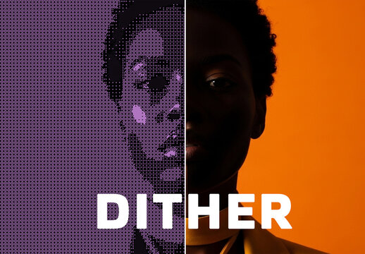 Dither Bitmap Photo Effect