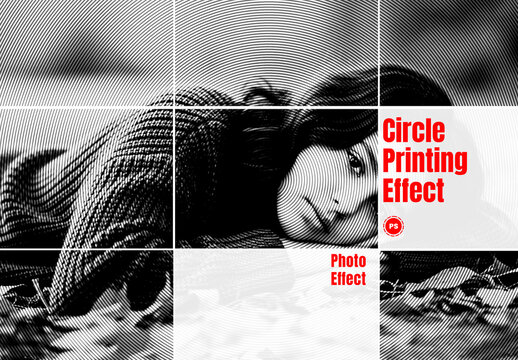 Circle Printing Photo Effect