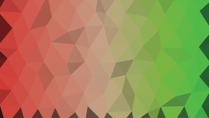 Abstract geometric low poly landscape with vibrant gradient colors and clean lines