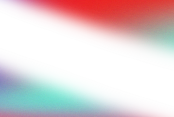 Abstract gradient of red and teal hues blended with a stark black center isolated on transparent background