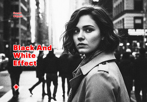 Black And White Minimal Photo Effect