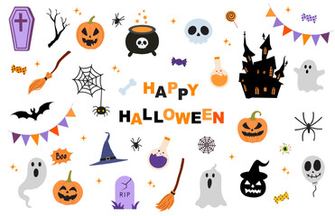 Happy halloween vector concept