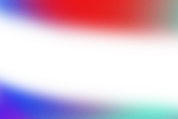 Abstract gradient background with vibrant red blue and green hues isolated on transparent background