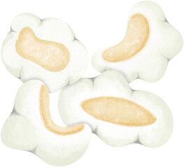 Watercolor Popped Rice