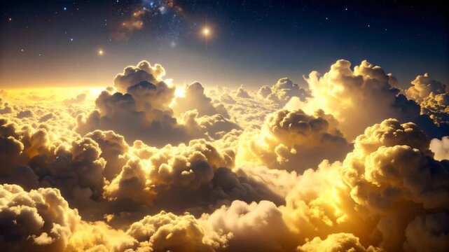 Golden cloudscape sunrise