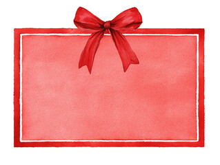 red christmas ribbon